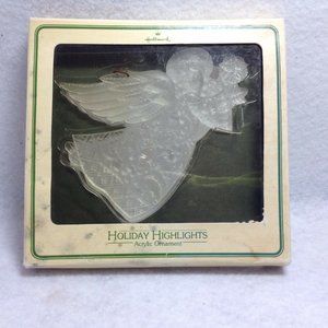 Hallmark Holiday Highlights Acrylic Angel Ornament from the Tree Trimmer Collect